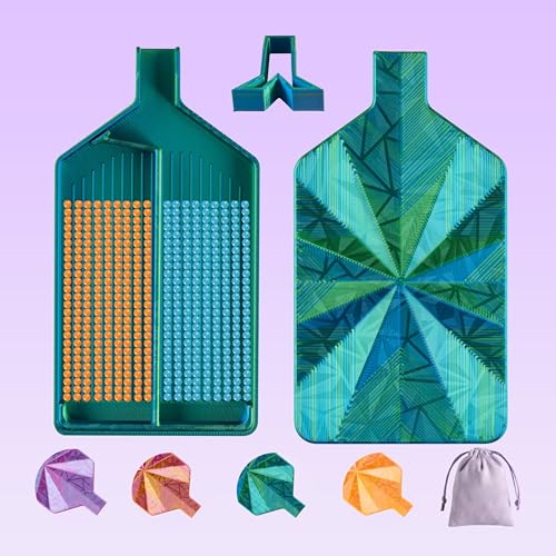 Diamond Art Trays with Lids Multi-Color Partitioned Diamond Painting Tray Organizer for 5D Diamond Dots Diamond Painting Accessories Storage Tray for Drills Rhinestones and Beads Blue Green