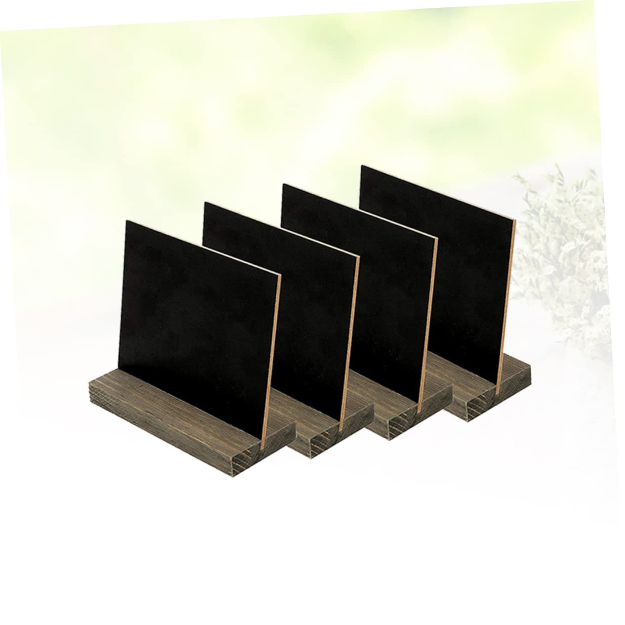 Mini Tableau Noir de Table 10 Pièces en Bois avec Support Amovible