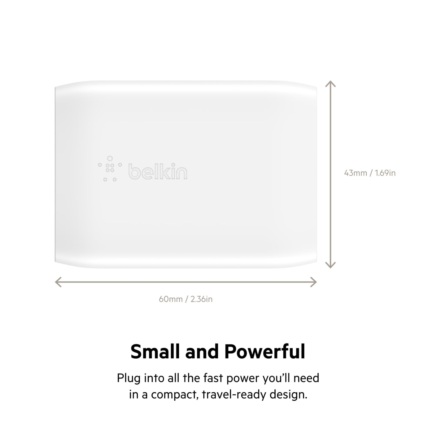 Belkin Caricatore da parete USB C da 30 W con cavo USB-C a Lightning, PPS, PowerDelivery, USB-IF certificato PD 3.0 Ricarica rapida per iPhone 13, Pro, Pro Max, Mini e altro