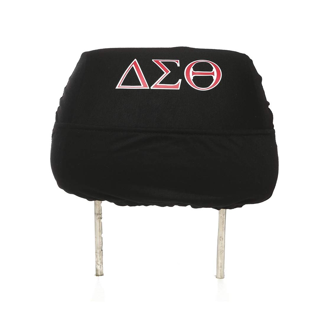 Delta Sigma Theta Sorority Black CAR SEAT Headrest Cover