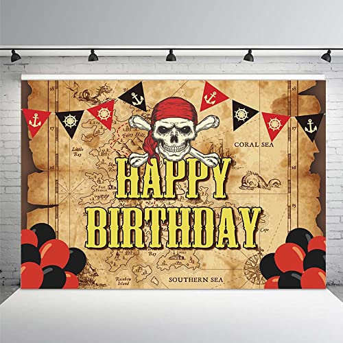 MEHOFOND 2,1 x 1,5 m pirata mappa del tesoro