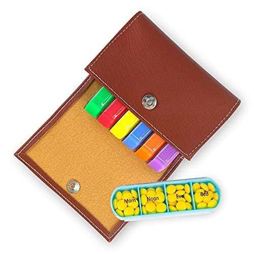 Wekelijkse reis-pillendoseerder, PTN medicijndoseerder, 28 roosters, 7 dagen, 4 keer per dag, wekelijkse pillendoos met… - Image 6