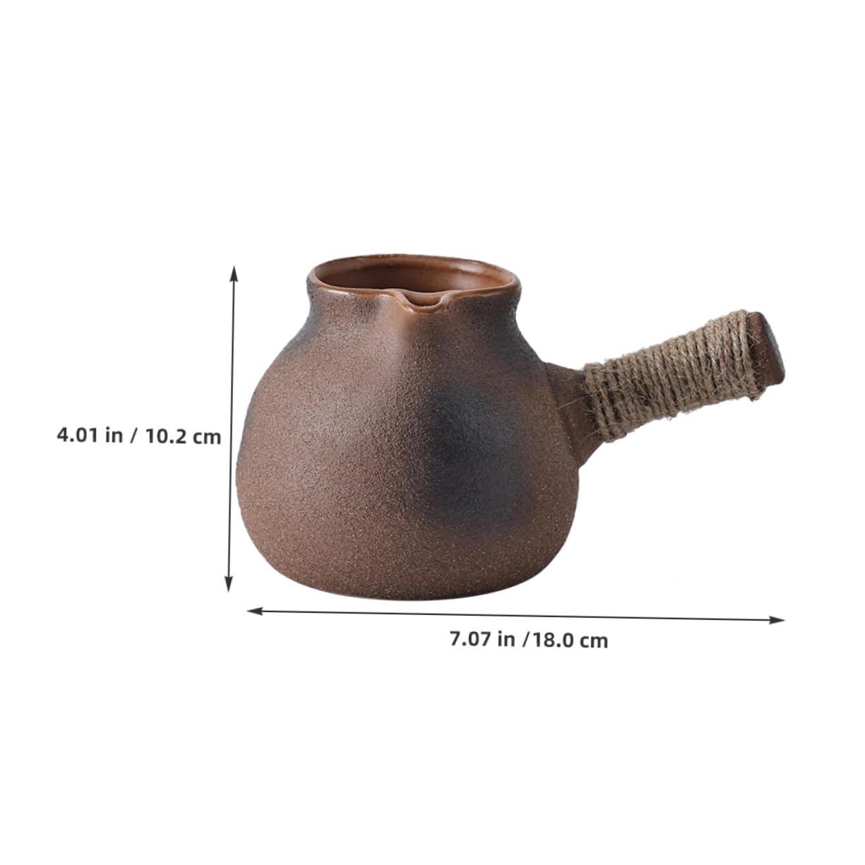 Mobestech Tea Pots Clay Stovetop Teapot Vintage Clay Teakettle Multi-functional Tea Stovetop for Camping and Kitchen