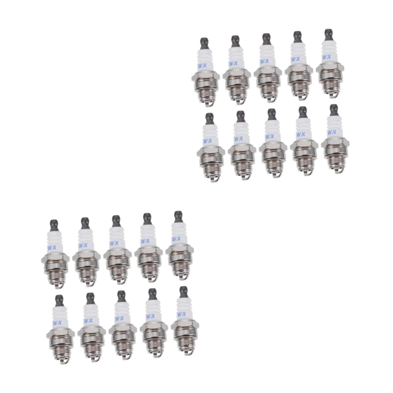 Toyvian 20 pièces Bougie Dallumage pour Débroussailleuse et Tondeuse à Gazon Durable et Facile à Installer Accessoire Jardinage Polyvalent