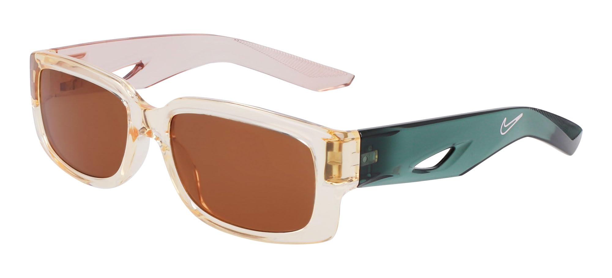 New NIKE VARIANT EV-24013 113 Coconut Milk & Green Sunglasses with