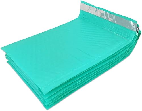 Miniatura 4 de Beauticom - 250 sobres acolchados de burbujas de 6 x 9 pulgadas, tamaño #0, ligeros y autosellables, para correo y envío (verde azulado)