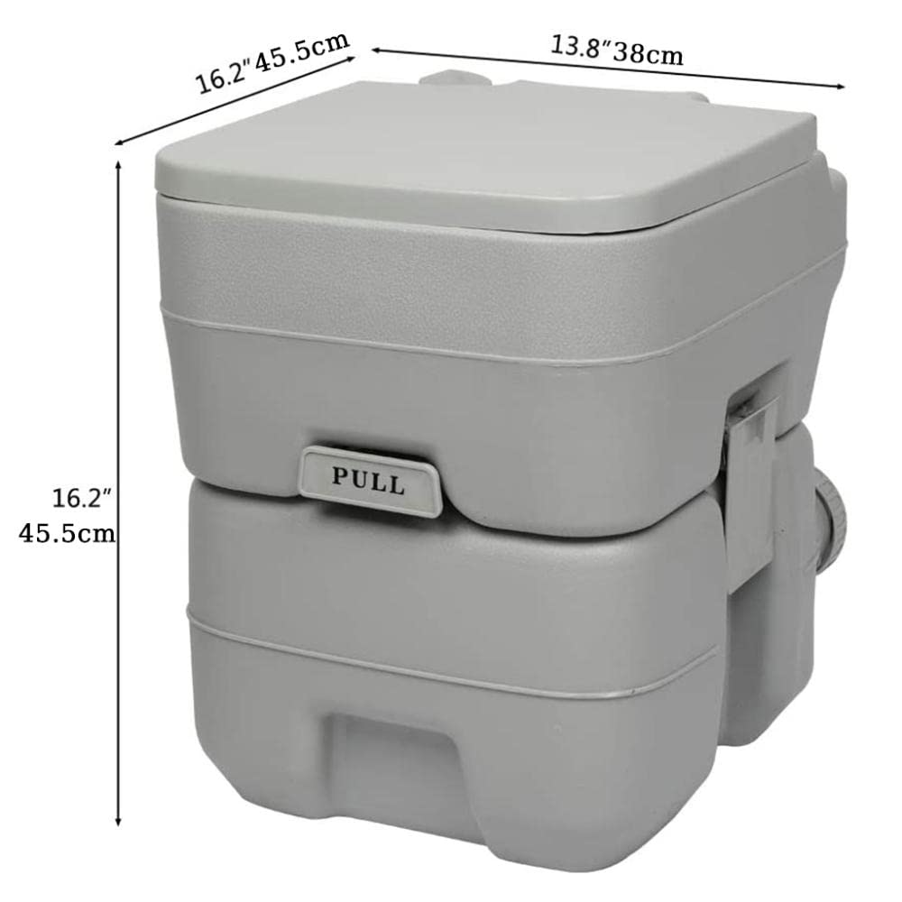 20L WC da Chimico Campeggio Toilette Portatile Gabinetto Bagni Chimici da Campeggio capacità di carico Massima 130KG WC Portatile per Casa, All'aperto