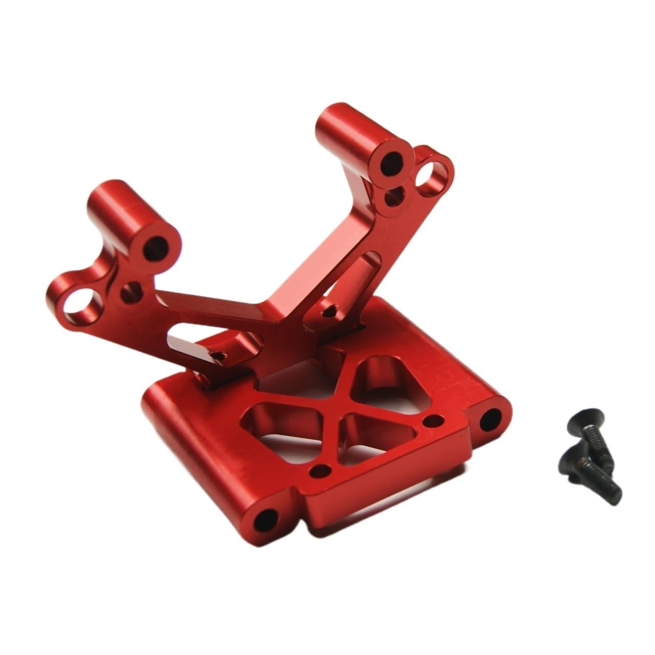 Wspornik tylnej przegrody ze stopu metalu 1/5 kompatybilny z HPI, kompatybilny z King Motor Baja 5B, SS 5T, wózek buggy (przód pomarańczowo-czerwony)
