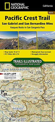 Pacific Crest Trail: San Gabriel and San Bernardino Mountains [Vasquez Rocks to San Gorgonio Pass] (National Geographic Topographic Map Guide, 1011)