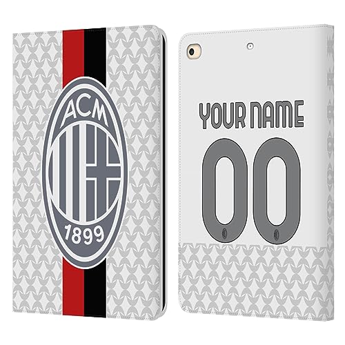 Étui portefeuille iPad 9.7 2017 AC Milan en cuir avec support vidéo