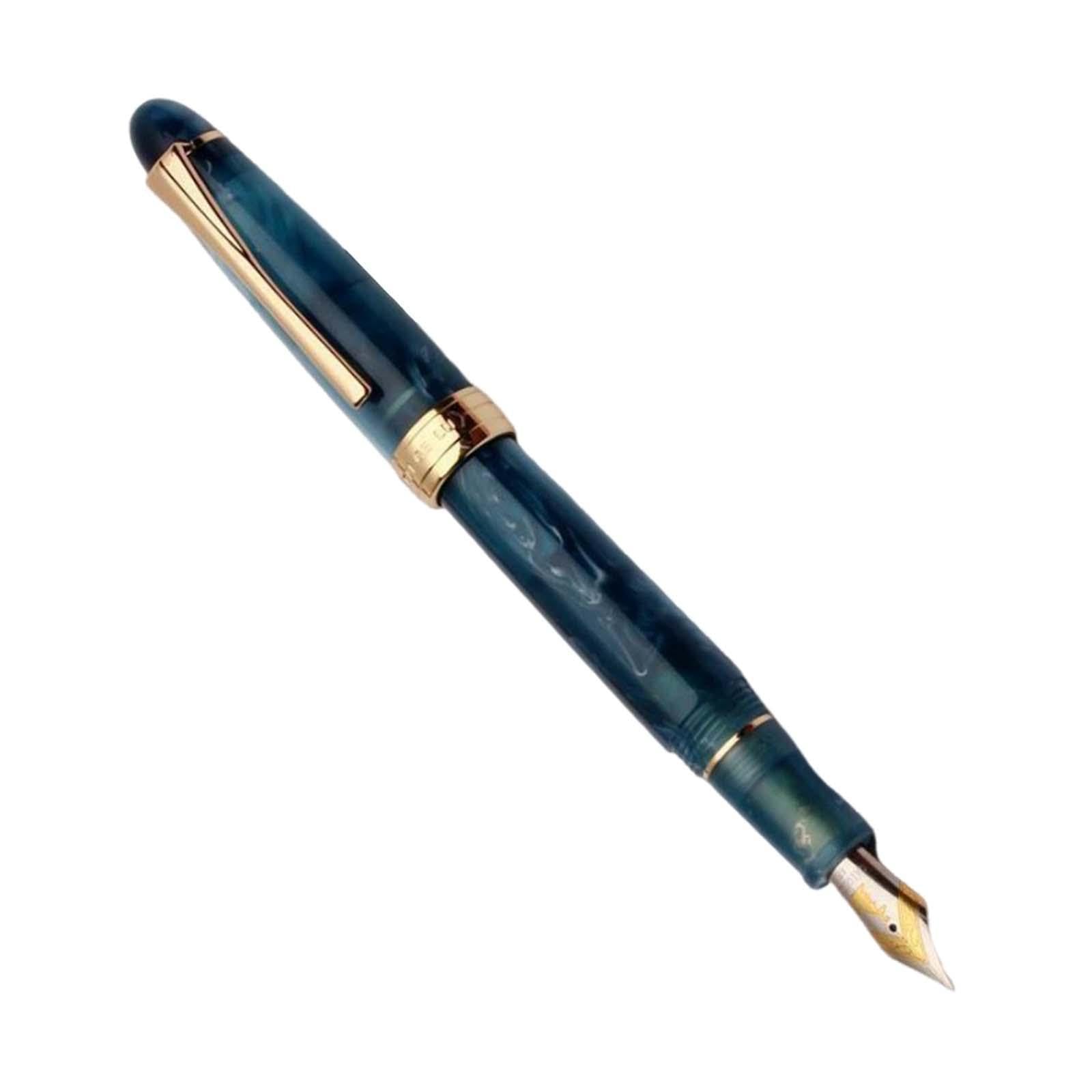 Perfeclan Kolbenfüller, Kolbenfüller Ef0,5mm, Schreibgeschenk, Kreativ, Schreibstift, Schreibgerät zum Schreiben, Kalligraphie, Dunkelblau