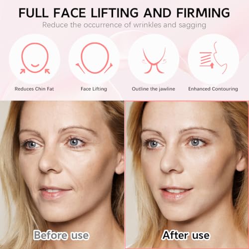 Image of MAYCREATE Double Chin Reducer V Line Face Lifting Mask, Jaw Line Shaper Lift Mask, Face Toning Belts, Anti-wrinkle Lifting & Firming Compression Strap for Sleeping Skin Tightening Belt