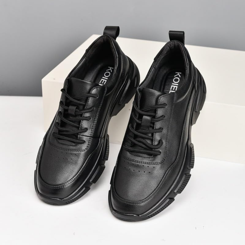 Men's Fashion Classic Pointed Toe Lace Up Low Top Leather Dress Shoes Men's Breathable Comfortable Business Lace Up Oxford Shoes2