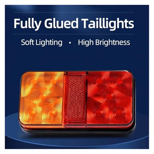 Feu de freinage LED 12V tout-en-un pour remorque et camping-car