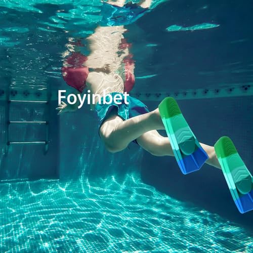 Image of Kids Swim Fins,Short Youth Fins Swimming Flippers for Lap Swimming and Training for Children Girls Boys Small