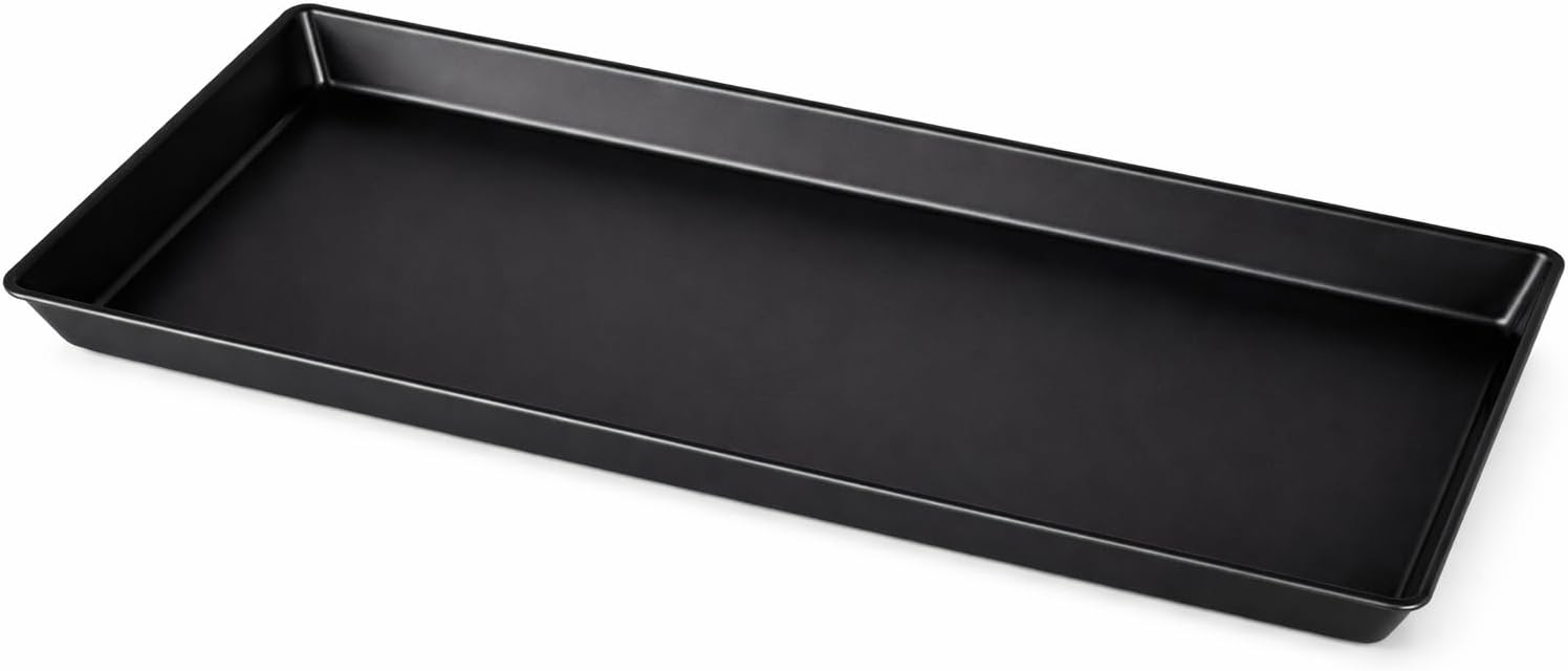 Inverter Battery Tray for Tall Tubular Battery (Black) – Rectangular Acid Spill Protection Stand, Heavy Duty Multipurpose Base for Plant Pots, Gardening, Water Drip & Floor Protection