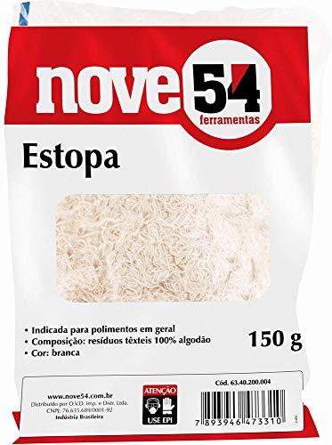 Nove54, Estopa Branca Para Polimento, Embalagem Com 150 G.