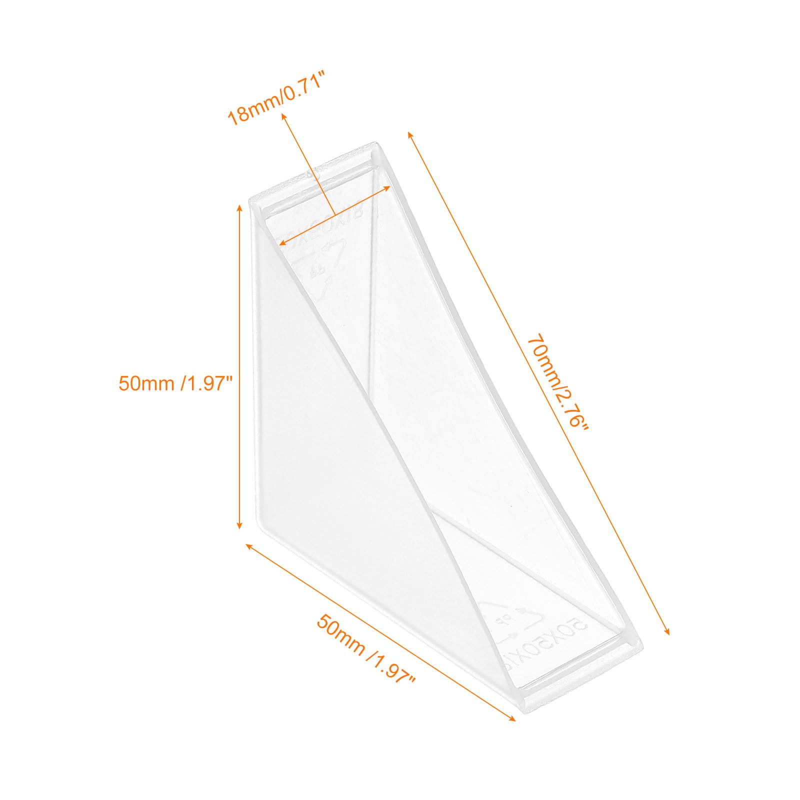 uxcell Lot de 8 protections d'angle en plastique - 18 x 70 mm - Angle droit - Pour la protection des coins du verre, du miroir, du carrelage - Blanc