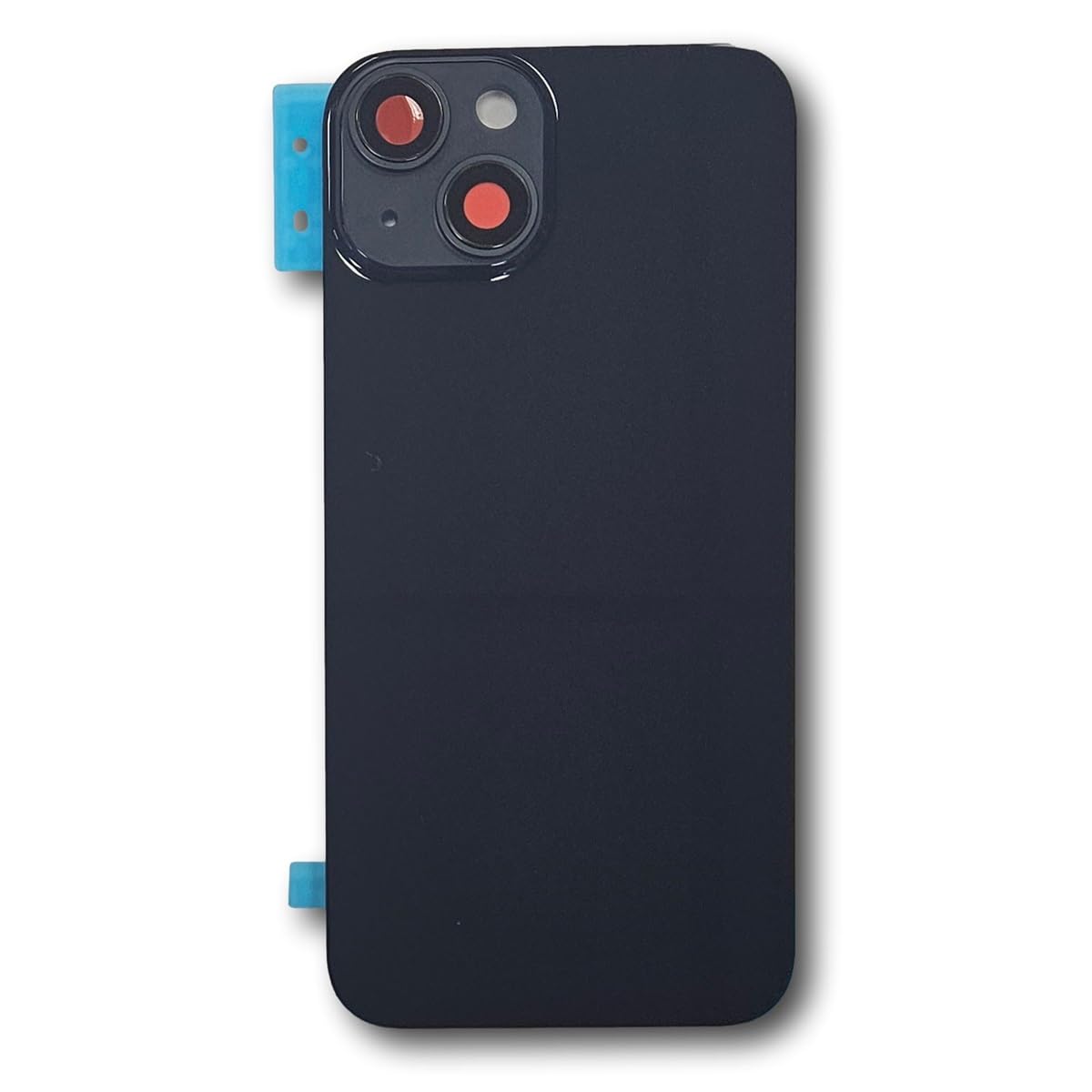 Smartex® Vetro copribatteria per scocca Posteriore Big Hole Compatibile con iPhone 11 | Senza Logo (Nero) - 4
