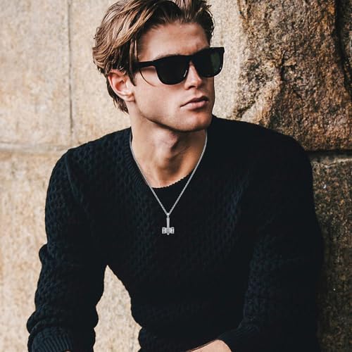 Collier marteau de Thor Mjolnir en argent 925 massif ciselé pour homme
