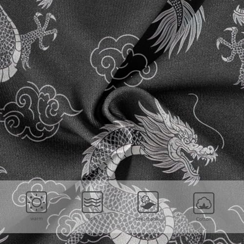 Toddler Girl Panties, Dragons Cloud Black Cotton Girls Underwear, 2–8 Years3