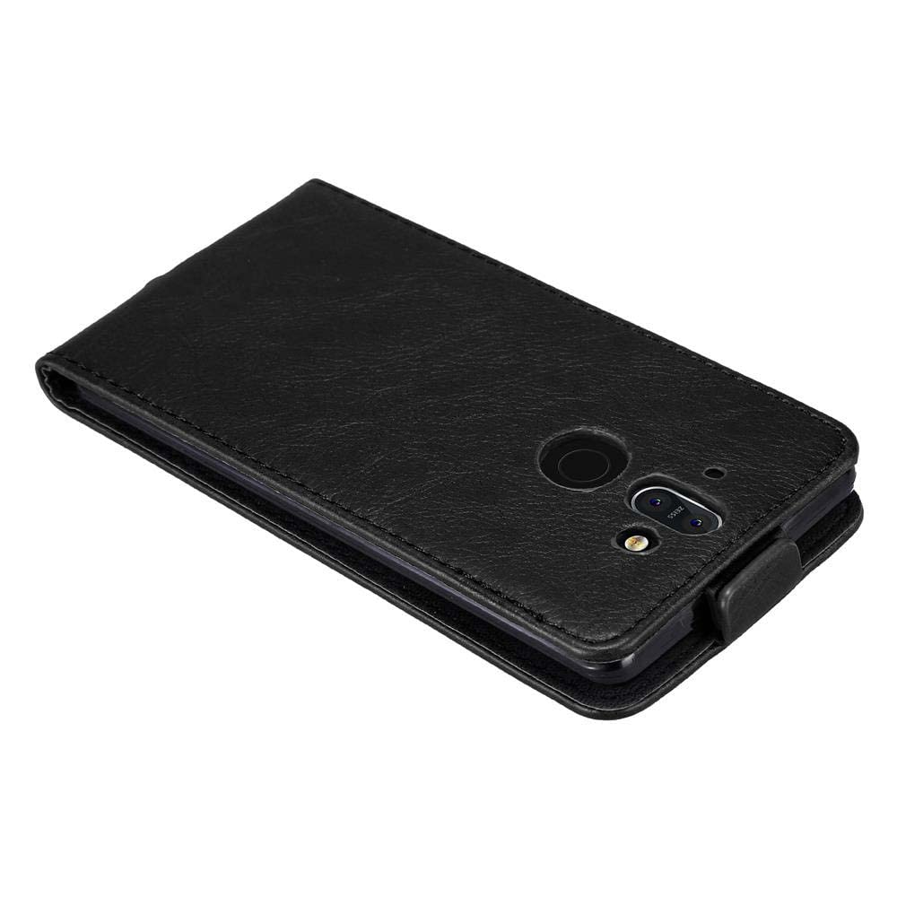 Custodia Flip Con Chiusura Magnetica Cadorabo Per Nokia 8 Sirocco, Nero Notte, In Similpelle, Protezione Totale Con Apertura 360° - 4