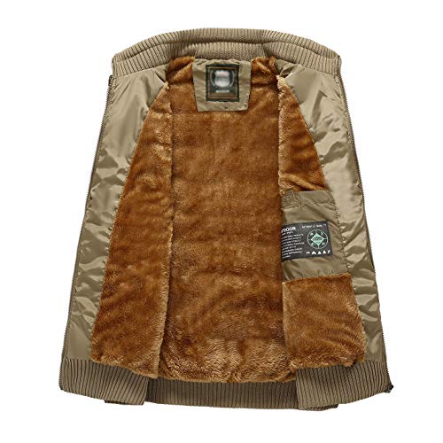 Image of Spanye Men's Casual Vest Padded Puffer Jacket Vests Stand Collar Plus Size Warm Sleeveless Coat