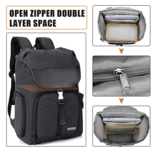 Mochila para cámara DSLR impermeable y con compartimento para laptop miniatura 6