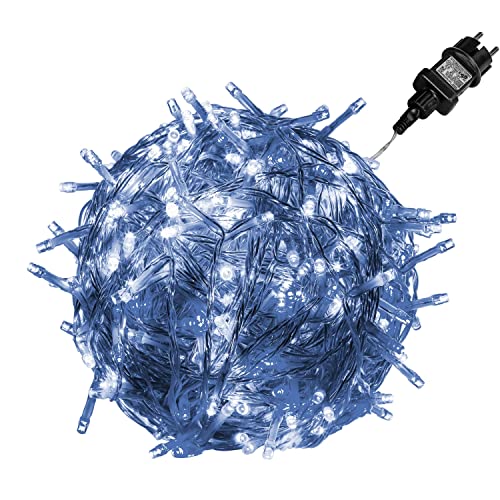 VOLTRONIC LED Lichterkette, IP44, Modell- und Farbwahl, 600 LEDs, Transparentes Kabel, kaltweiß VOLTRONIC LED Lichterkette, IP44, Modell- und Farbwahl, 600 LEDs, Transparentes Kabel, kaltweiß