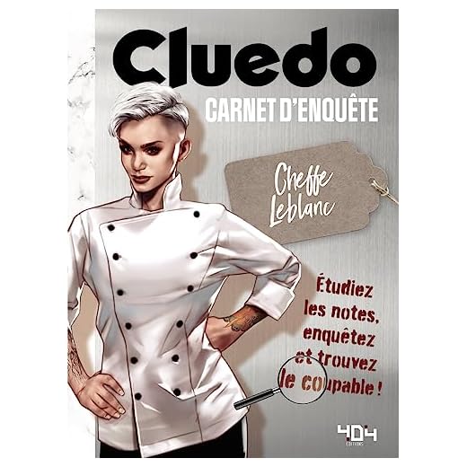 Cluedo: Carnet d'enquête Cheffe Leblanc