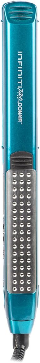 Фронт view of the Conair InfinitiPro CSJ50XRC 1-Inch Professional Straightener in blue.