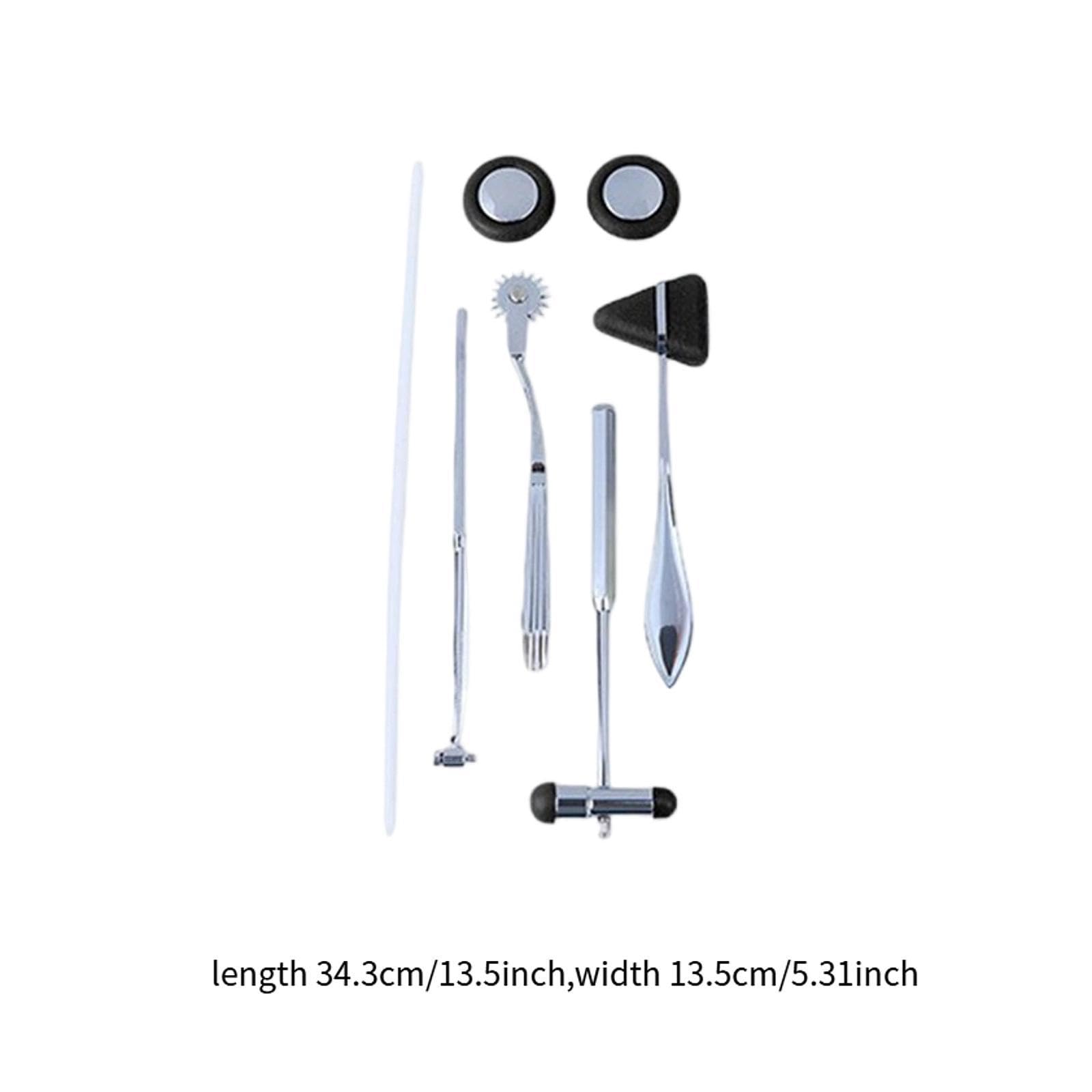 predolo Juego de percusión neurológica, accesorio para enfermeras, herramienta de diagnóstico médico para pruebas clínicas, martillos para, Negro