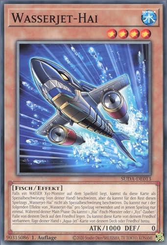 Wasserjet-Hai SUDA-DE013 Common Deutsch Boosterfrisch 1. Auflage - Supreme Darkness - mit ReCollectibles-Versandschutz - für Yu-Gi-Oh!