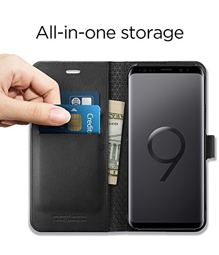 Spigen - Custodia a portafoglio per Galaxy S9, con...