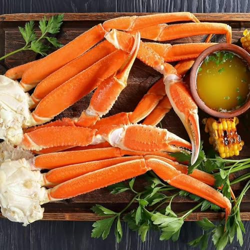 OCEANZEN Large Alaska Snow Crab Legs Large Wild-Caught, Restaurant Quality, (6 Pound)