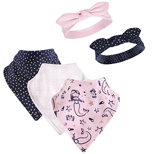 Image of Hudson Baby Unisex Baby Bandana Bibs and Headbands