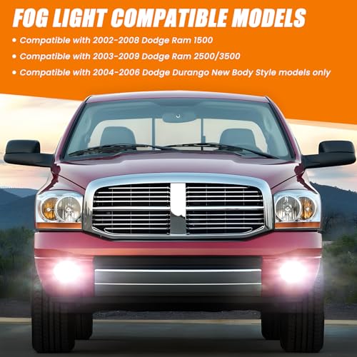 Image of Upgraded LED Fog Lights Assembly Fits for 2002-2008 Dodge Ram 1500