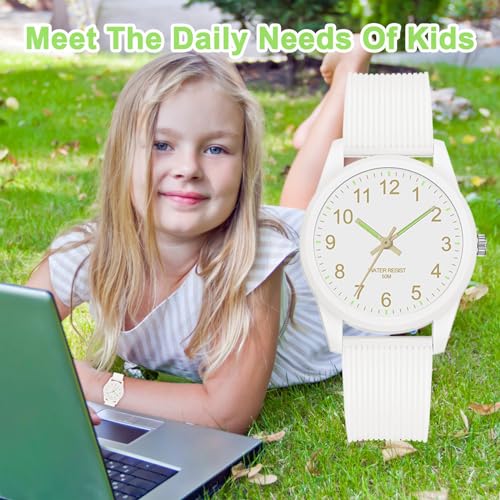 Image of Kids Analog Watch Waterproof Learning Time for Boys Girls Ages 4-12