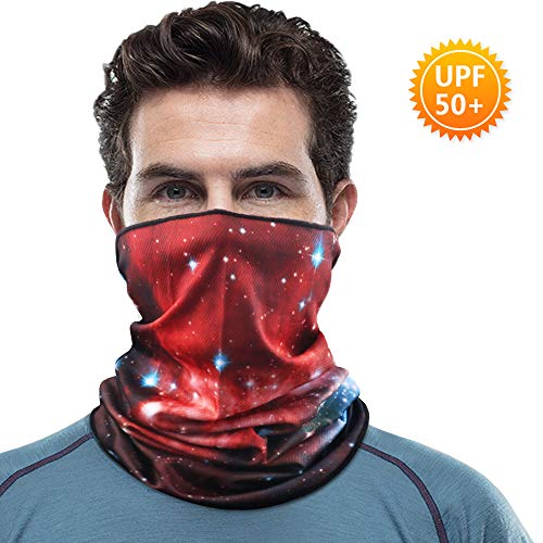 Idefair Visage Écharpe Bandanas Sans Soudure Bandeau Masque Visage Cou Guêtre, Soleil UV Protection Multifonctionnel Chapeaux De Pêche Masque Unisexe Vélo Masque