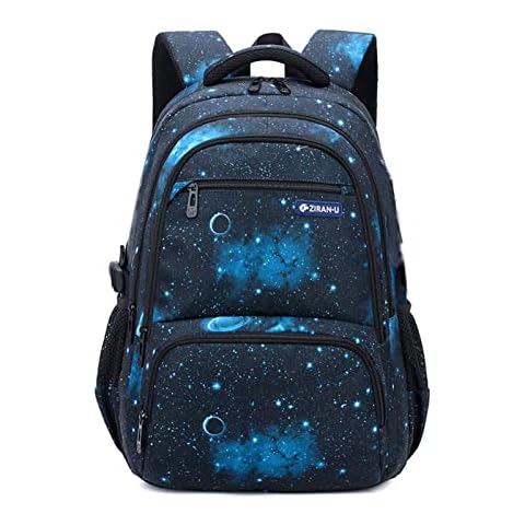 Amythe Schulrucksack Schulranzen Jungen, Schultasche mit Trolleygurten 16 Inch Wasserdicht Daypack Groß Nylon Lässig Kinderrucksack 3-9. Klasse Cover