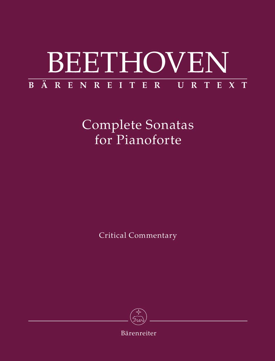 Complete Sonatas for Pianoforte. Kritischer Bericht, Sammelband. Ludwig van Beethoven. Sämtliche Sonaten für Klavier