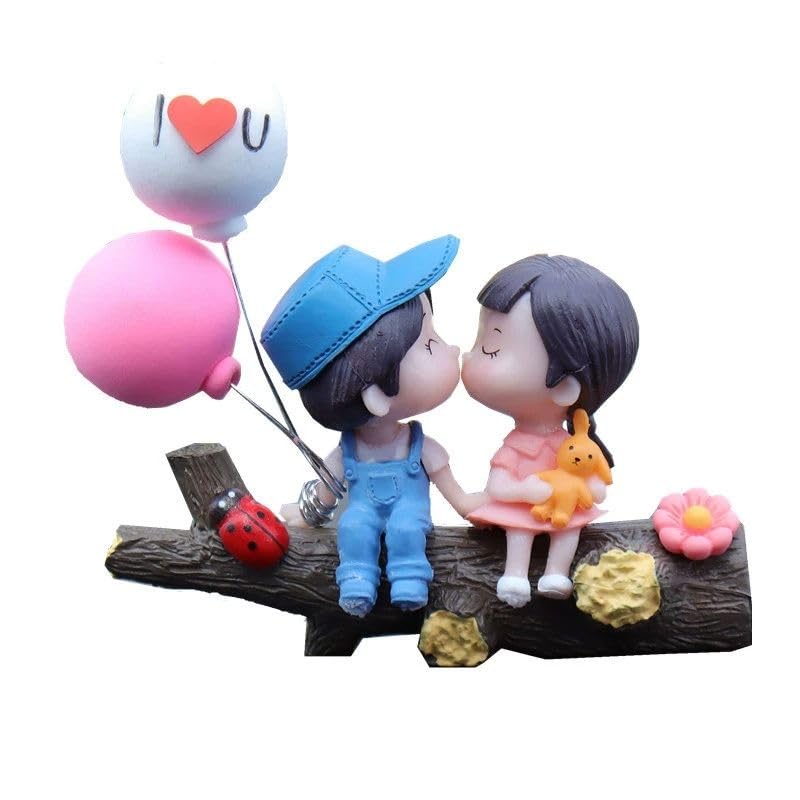 Cortina Cute Cartoon Car Dashboard Interior Decoration Accessories Decoration Ornaments Plastic Crafts Girl and Boy Couple Ornaments