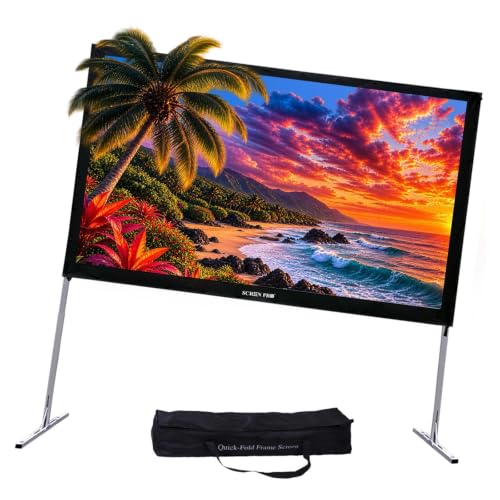 Amazon | SCREENPRO 120インチ プロジェクタースクリーンとスタンド