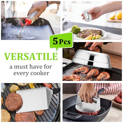 Kit de 5 piezas para hamburguesas de acero inoxidable HaSteeL miniatura 6