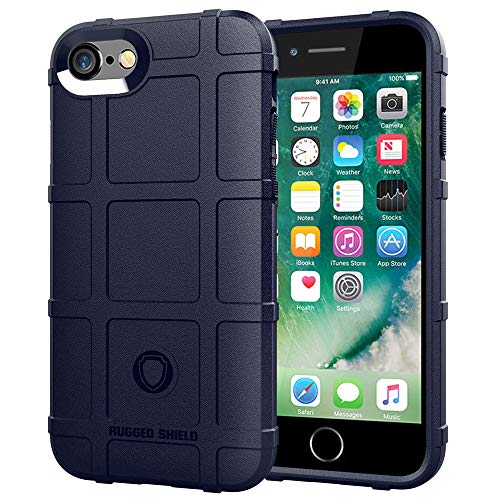 LABILUS Rugged Shield TPU Thick Solid Armor Tactical Protective Case for iPhone SE3/SE2/8/7 (4.7 inches) - Navy Blue -  RS-8