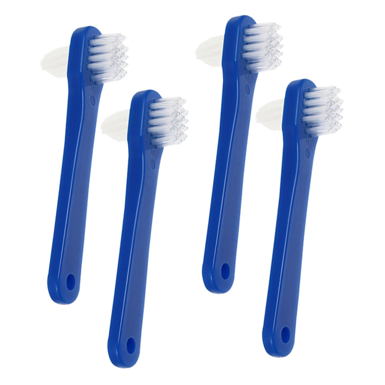 NULYLU 4 Pack Toothbrush Heads Wide Brush Cleaning Brush Portable Toothbrush Firm Bristles Double Heads