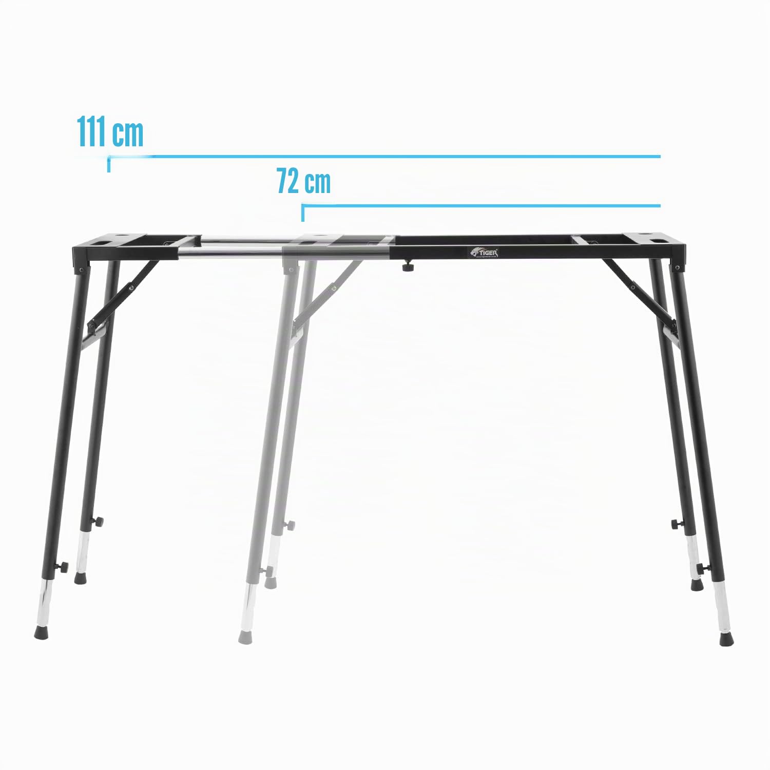 TIGER KYS21-BK Supporto per tastiera e mixer regolabile nero
