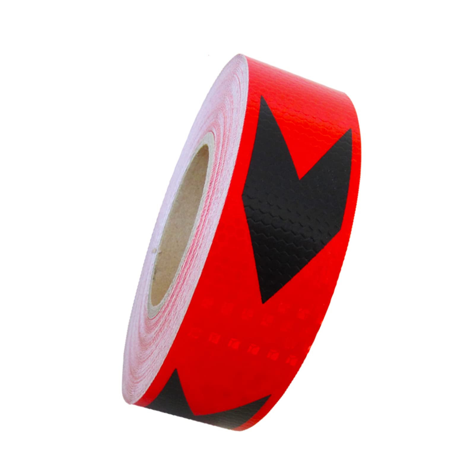 VHcgCGJ reflective tape, Reflective Tape Hazard Warning Self-Adhesive Stickers Bicycle Motorcycle Decoration(Red Black)