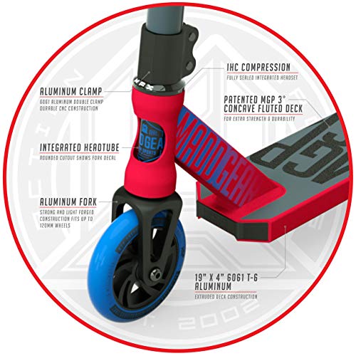 Madd Gear MGP Action Sports Kick Pro Scooter (RED/Blue 2019) - Thumbnail 2