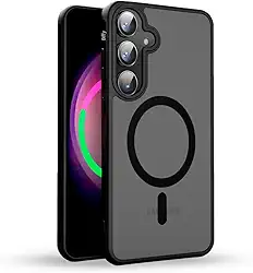 Capinha Magnética para Samsung Galaxy S23 - Fosca, Design Fino e Resistente, Bordas Reforçadas e Frame de Câmera | Elite Diffy (Preto, Galaxy S23)